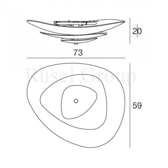 Потолочный светильник Linea Light Moledro 90238