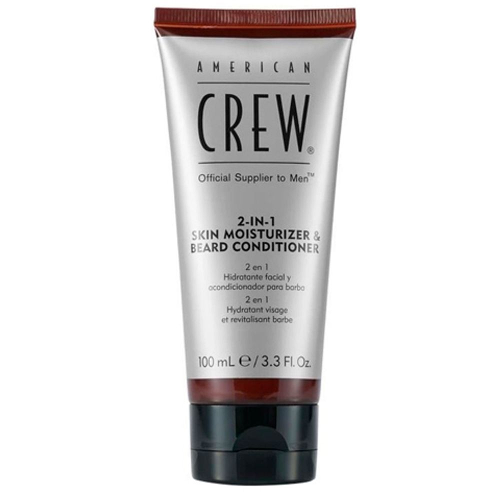 American Crew Skin Moisturizer And Beard Conditioner - 2 в 1 Кондиционер для бороды и увлажняющее средство для кожи, 100 мл