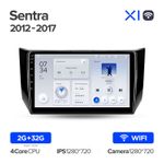 Teyes X1 10,2" для Nissan Sentra 2012-2017