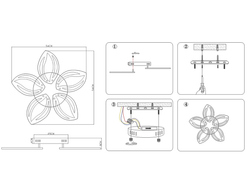 Ambrella Потолочный светодиодный светильник с пультом Original FA464