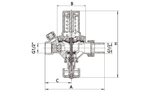 Клапан автоматической подпитки с манометром AOSKER 1/2‘’ 0405.1515