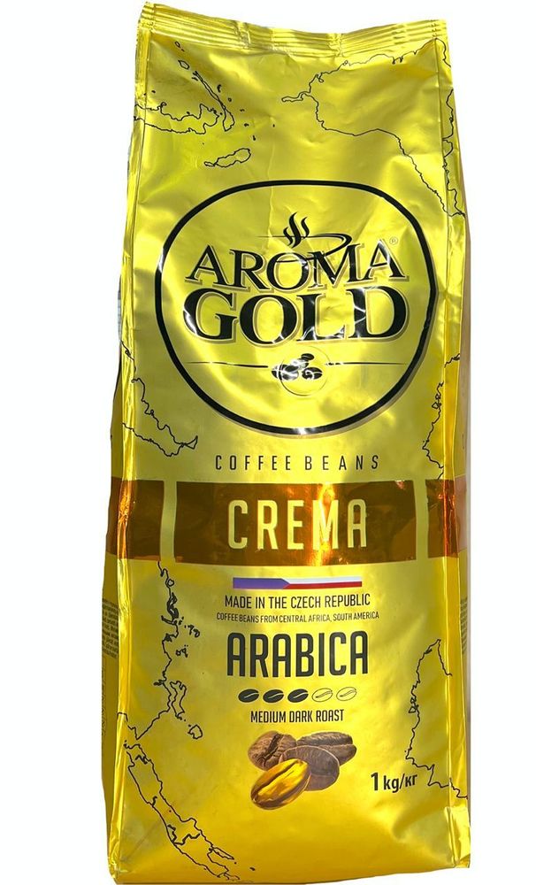 Кофе в зернах Aroma Gold Crema 1 кг, 2 шт