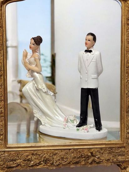 Свадебные фигурки "Жених и невеста" на торт
