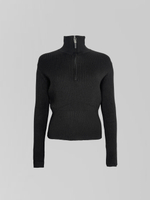 Свитер Xiyue 8622 однотонный с высоким горлом на молнии