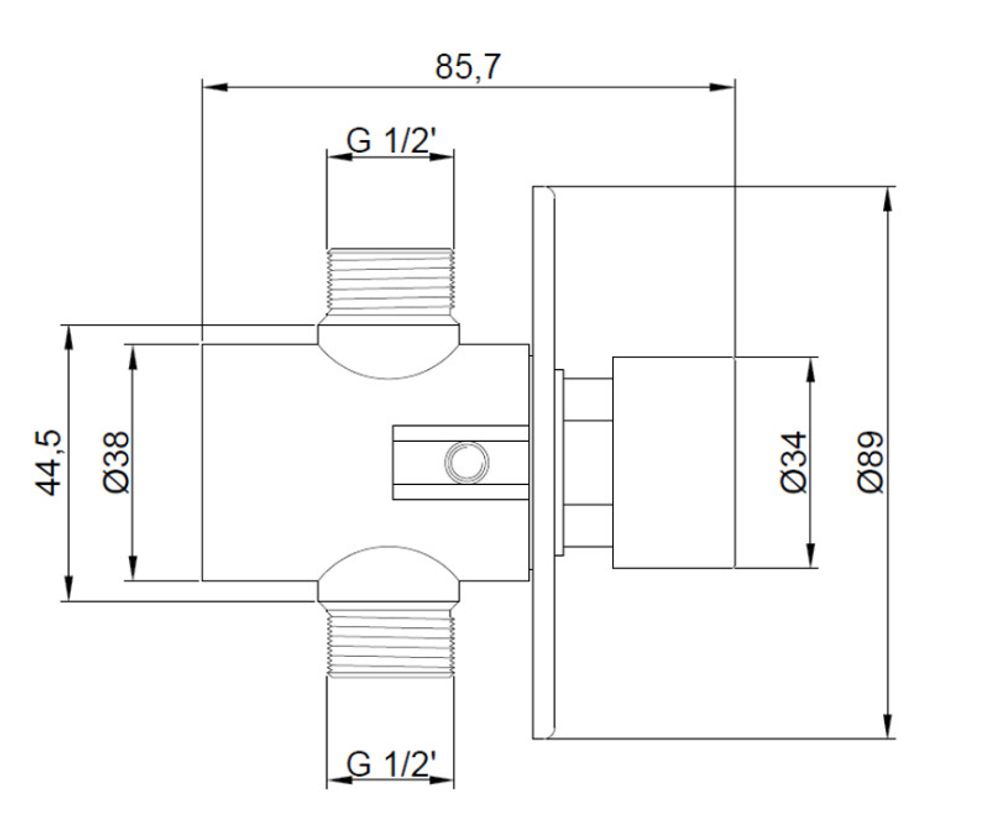 Кран Essentialtemp с кнопкой и таймером для раковины/писсуара 07570.N
