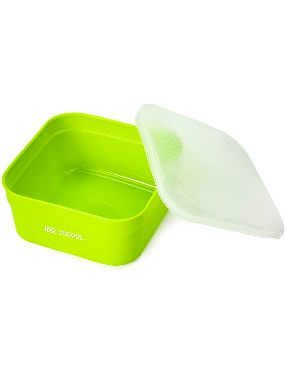 Коробка рыболовная для наживки с крышкой FC FEEDER BAIT BOX р.M / Органайзер рыболовный