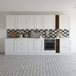 Навесной кухонный модуль 60 см Авери с полкой, из МДФ и ЛДСП, белый