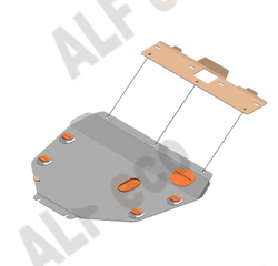 Защита картера и КПП (сталь 2 мм) для Honda StepWGN IV 2009-2015 (V - все 2WD) Alfeco.ALF0942st