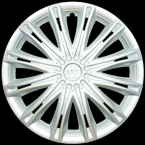 Колпак колеса R14 Скай серебристый (в мешке 4 упак) (LION)