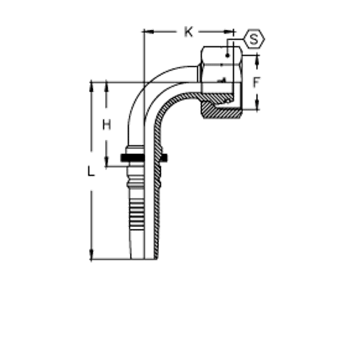 Фитинг DN 32 DKO-S (Г) 52x2 38 (90) Interlock