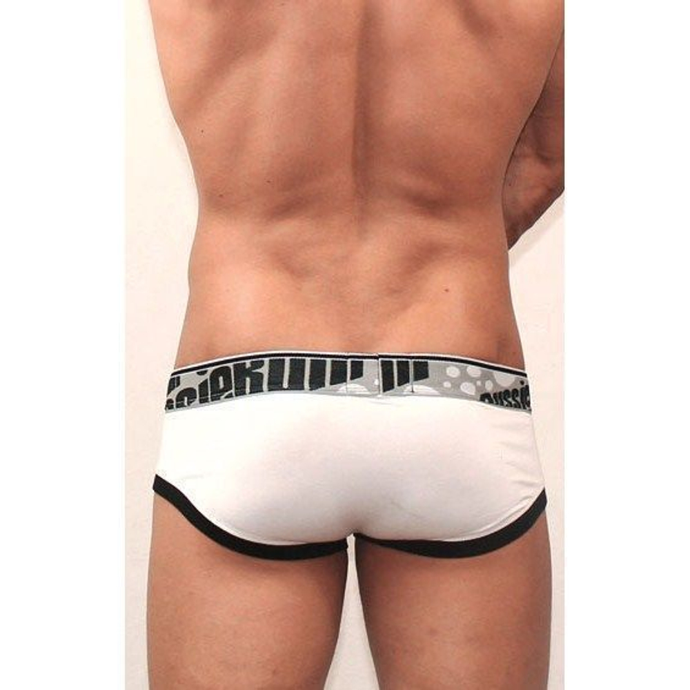 Мужские трусы брифы Aussiebum Flaunt Brief Black & White AB00157