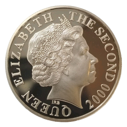 Монета Джерси 5 фунтов 2000 год "Миллениум"