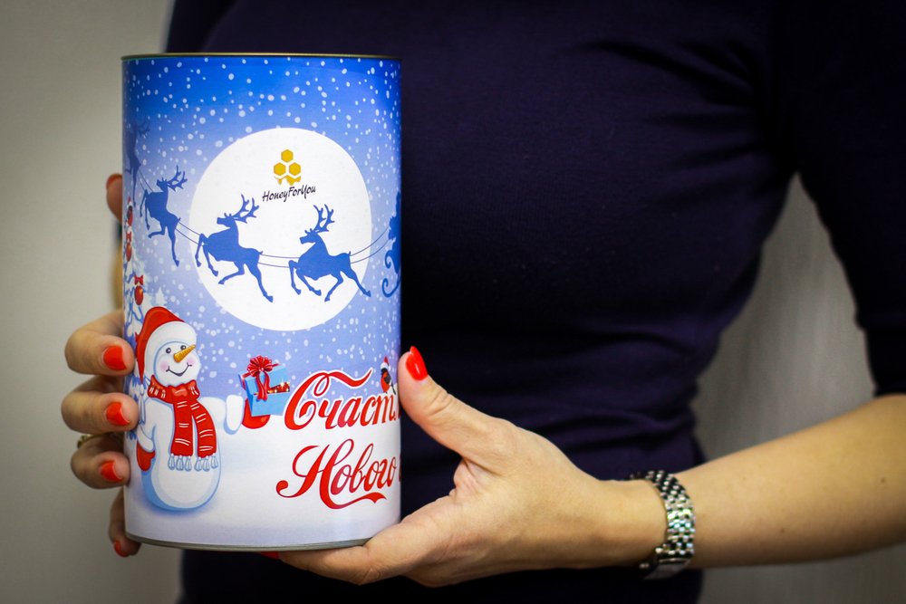 Новогодний подарочный набор сладостей HappyBox by HoneyForYou "Happy New Year №5"