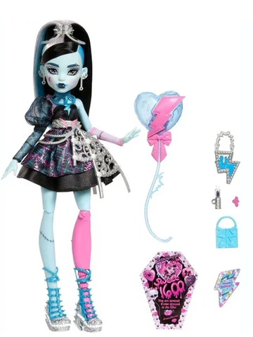Кукла Монстер Хай Фрэнки Штейн Сладкий День Рождение JBG75 Monster High Scary Sweet Birthday Frankie Stein шарнирная 6+
