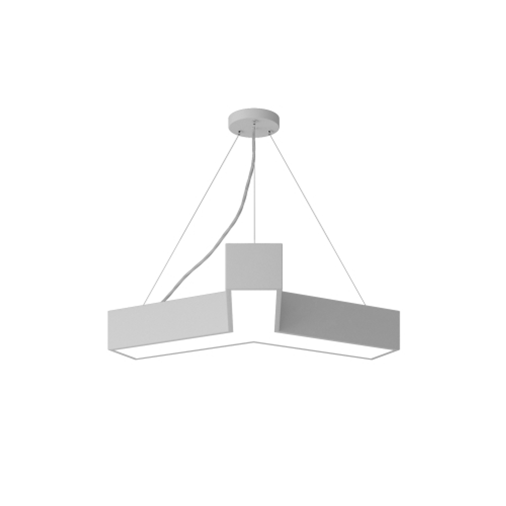 Светильник LED ЭРА Geometria SPO-141-W-40K-028 Igrek 28Вт 4000K 1900Лм IP40 600*80 белый подвесной драйвер внутри