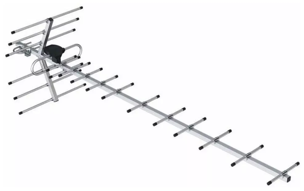 Антенна уличная DVB-T2 LOCUS МЕРИДИАН-12 TURBO L025.12 Ky-30Дб питание 5В алюминиевая