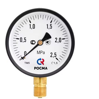 Манометр ТМ-510Р.00 радиальный Дк100мм 0-2,5 МПа кл.1,5 G1/2" Росма