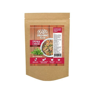 Organic Food Гречка с овощами, 60 гр