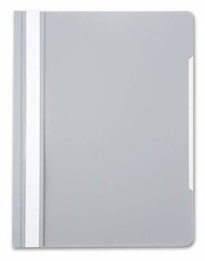 Скоросшиватель А4 БЮРОКРАТ 0.16мм пластик -PS20grey серый