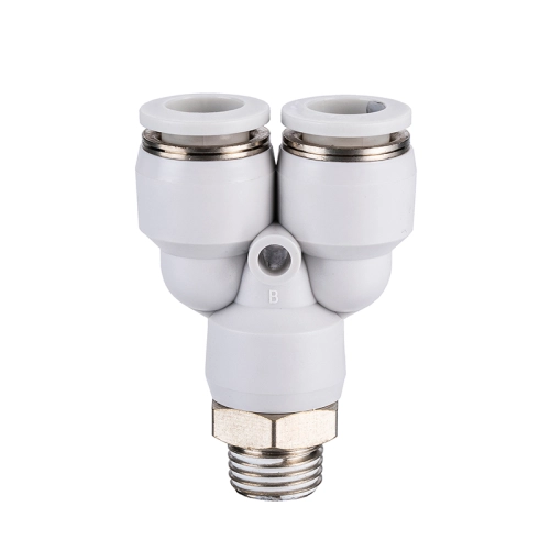 QSY-G1/4-10 Тройник цанговый с резьбой Y образный