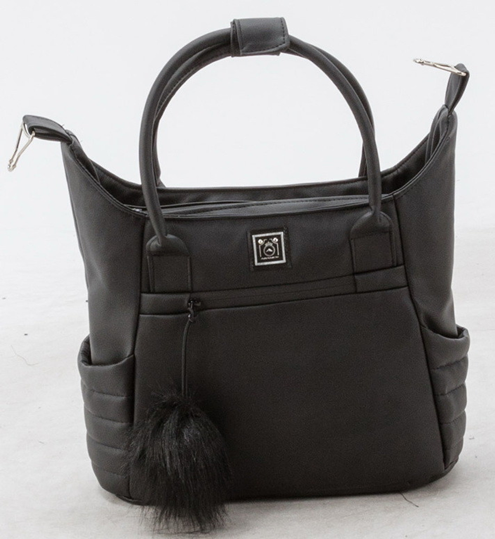 Детская коляска Adamex Porto Deluxe 2 в 1 PO-SA02 (ЧЁРН.КОЖА)