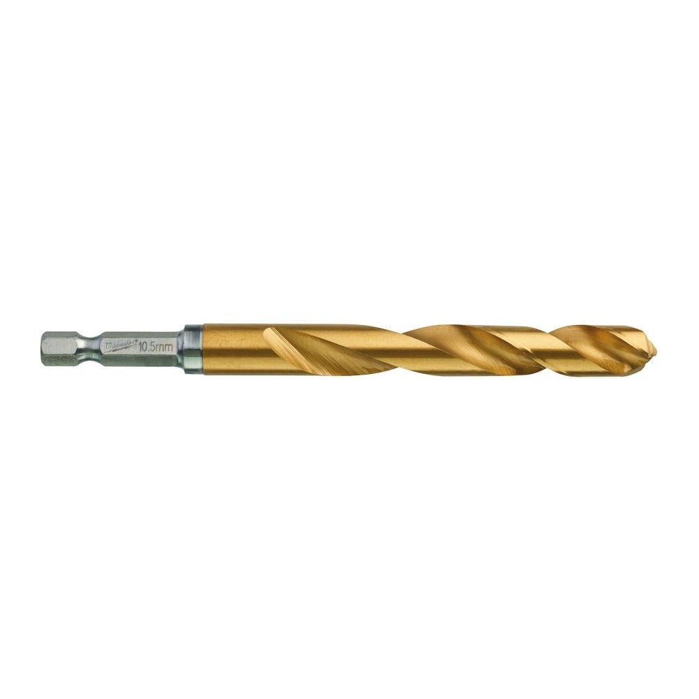 Сверло по металлу RedHEX HSS-G TiN (10.5х78х122 мм) Milwaukee 48894724