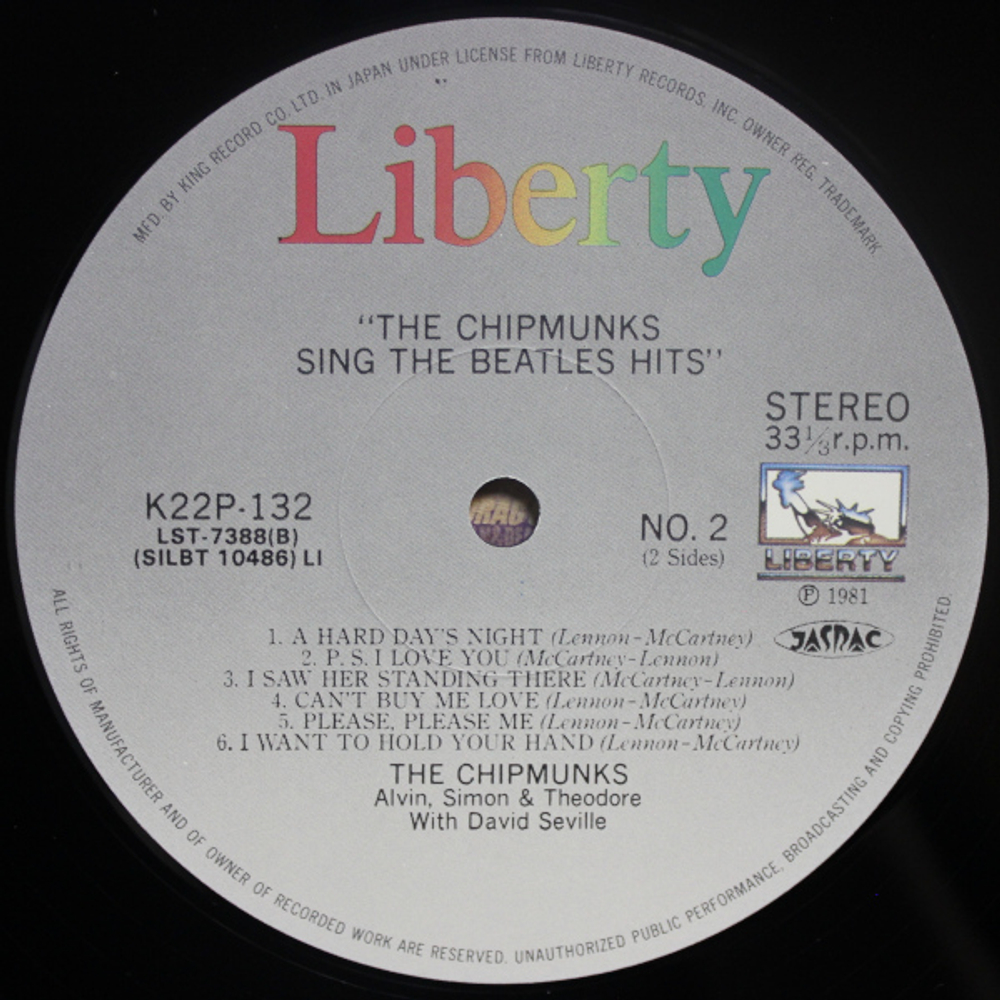 The Chipmunks / The Chipmunks Sing The Beatles' Hits (LP)