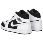 Jordan 1 Mid White Black GS