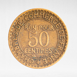 France, 50 Centimes 1924 - Chambers of Commerce, VF