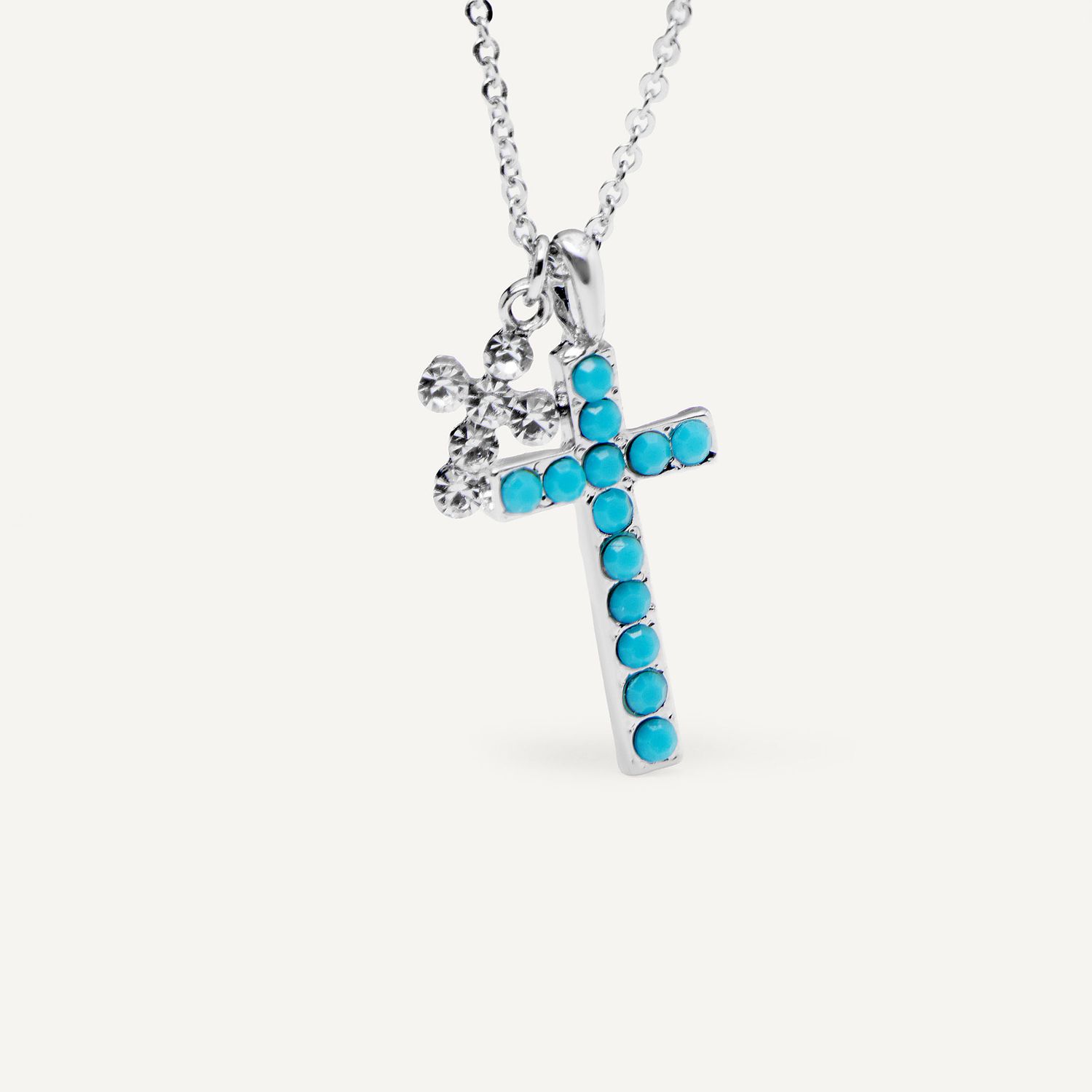 Колье Turquoise Cross Necklace