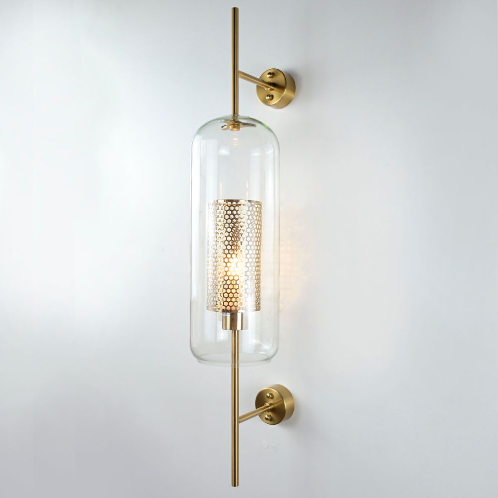 Настенный Светильник Catch Wall Cylinder L78 Brass By Imperiumloft