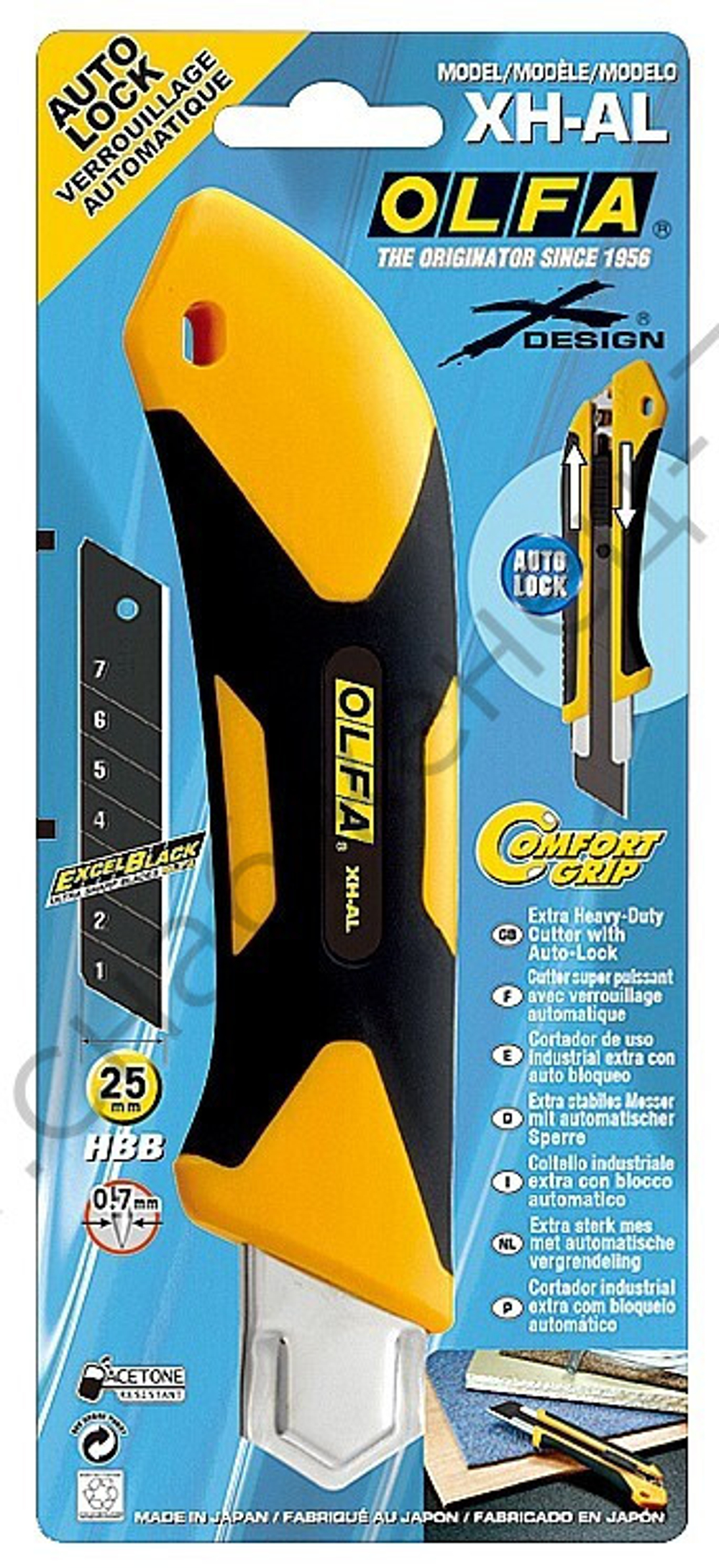 OLFA 25 мм, с сегментированным лезвием, нож (OL-XH-AL)