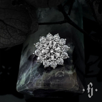 Накрутка "Imbrem" - Белое золото - White CZ