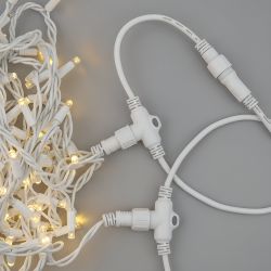 UCX-F90 T05-2M-WH Провод-шина для гирлянд серии F90PRO. 2м. 5 Т-коннекторов. шаг 50см. Статика-мерцание. IP67. Белый. TM Uniel