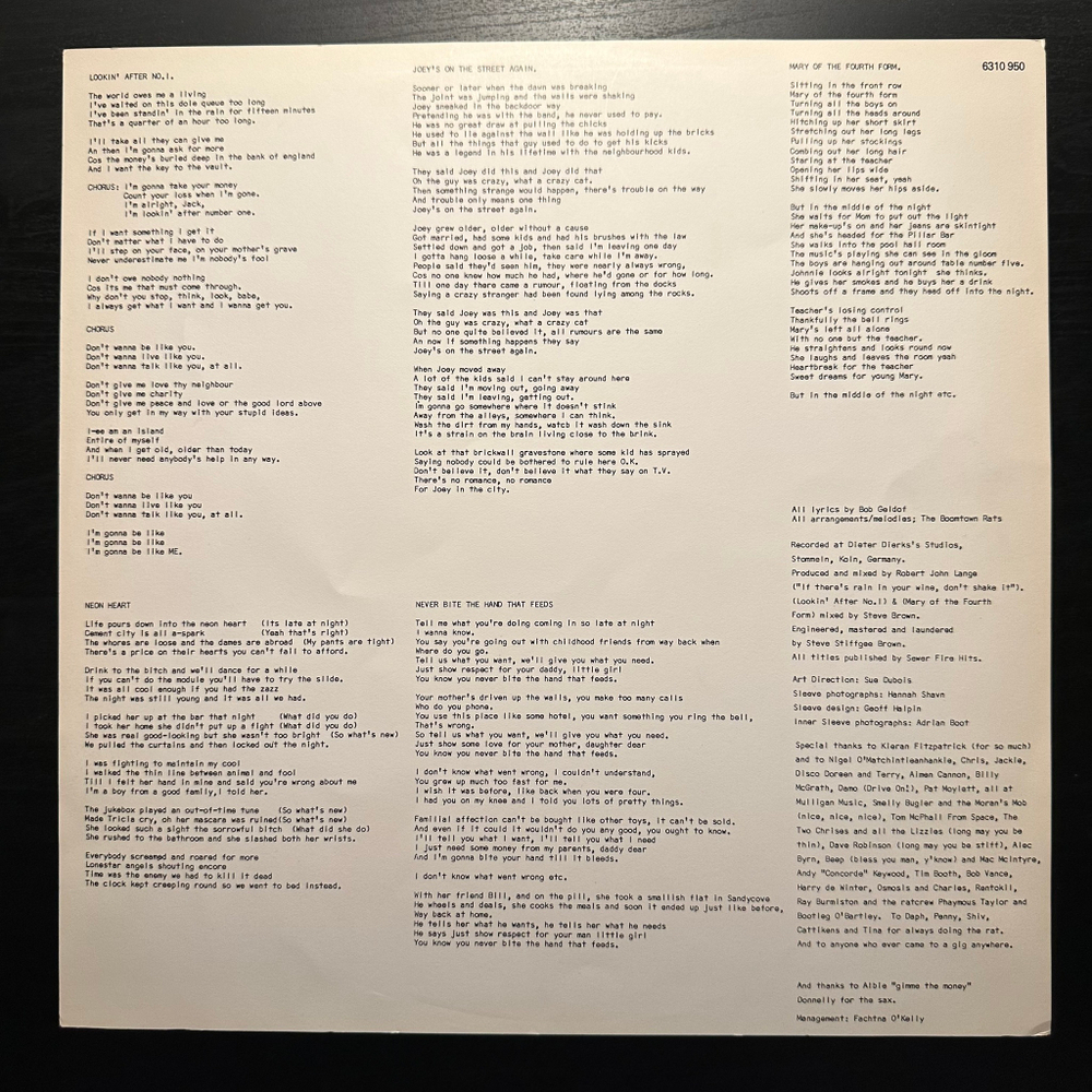 The Boomtown Rats - The Boomtown Rats (Голландия 1977г.)