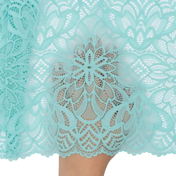 Кружево эластичное ментол 22 см, Китай