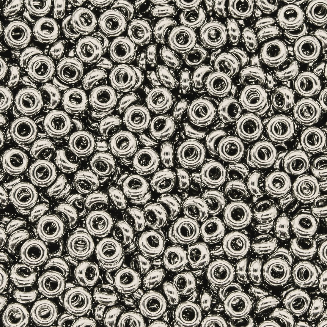 Японский бисер TOHO Demi 11/0 (№711), металлизированный, непрозрачный глянцевый