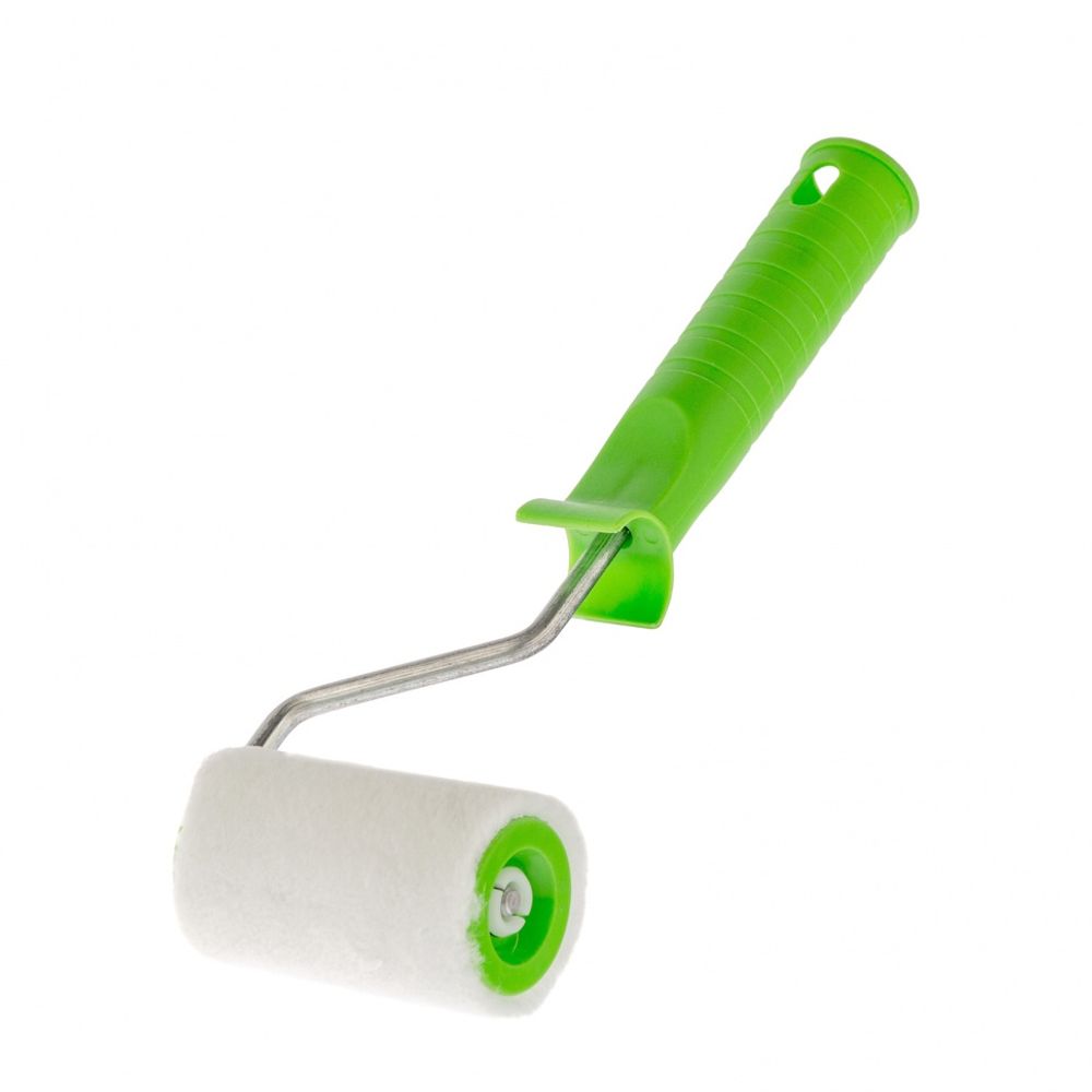 80131 Валик "ВЕЛЮР" с ручкой,  75 мм, ворс 5 мм, D 36 мм, D ручки - 6 мм Россия Сибртех