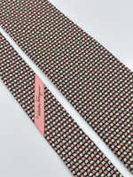 Галстук чёрный в цветочек Salvatore Ferragamo