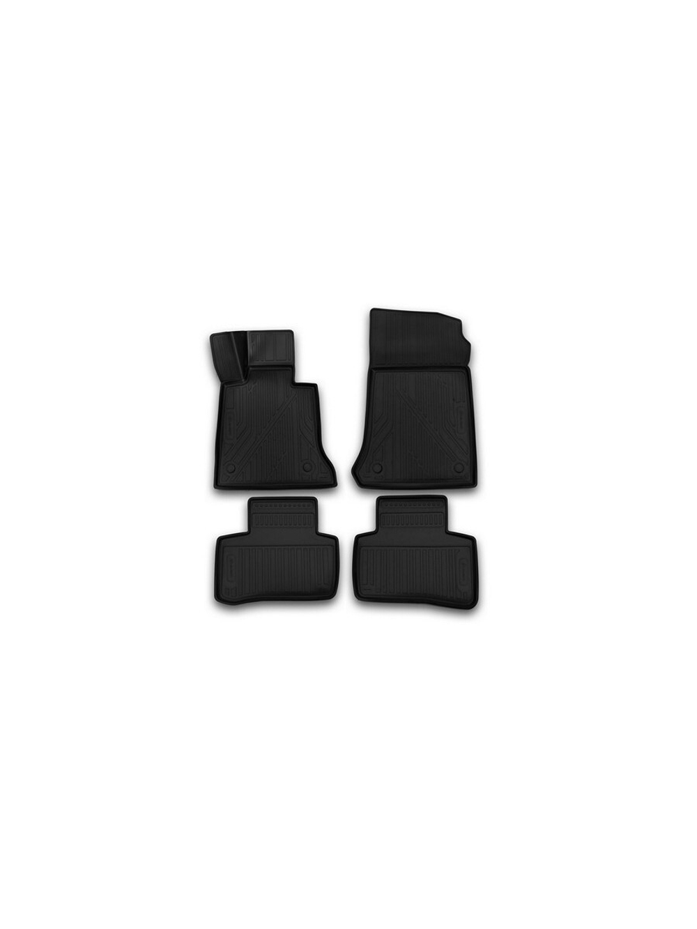 Коврики в салон для MERCEDES-BENZ GLK X204, 2014-, 4 шт. (полиуретан) NLC.3D.34.44.210K