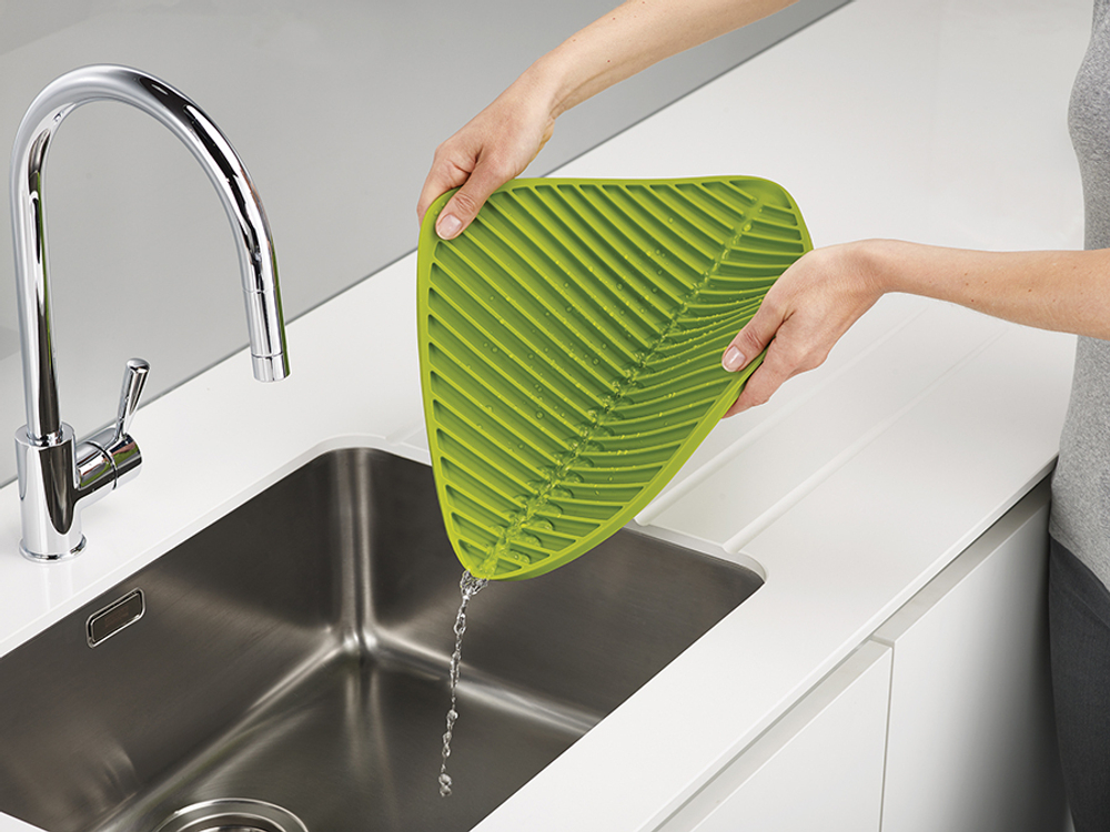 Коврик для сушки посуды flume™, 31,5х34,5 см, серый (новый)