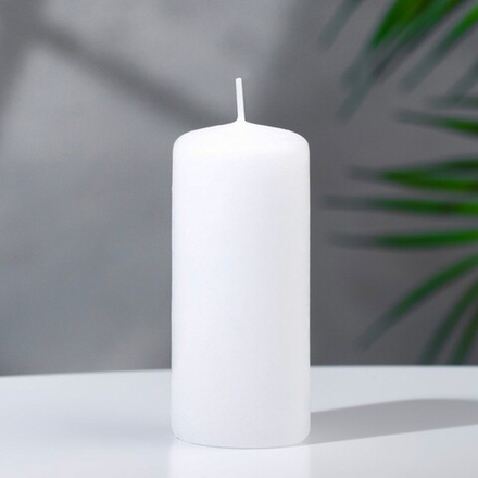 Свеча - цилиндр, 4х9 см, 11 ч, 90 г, белая 1192427
