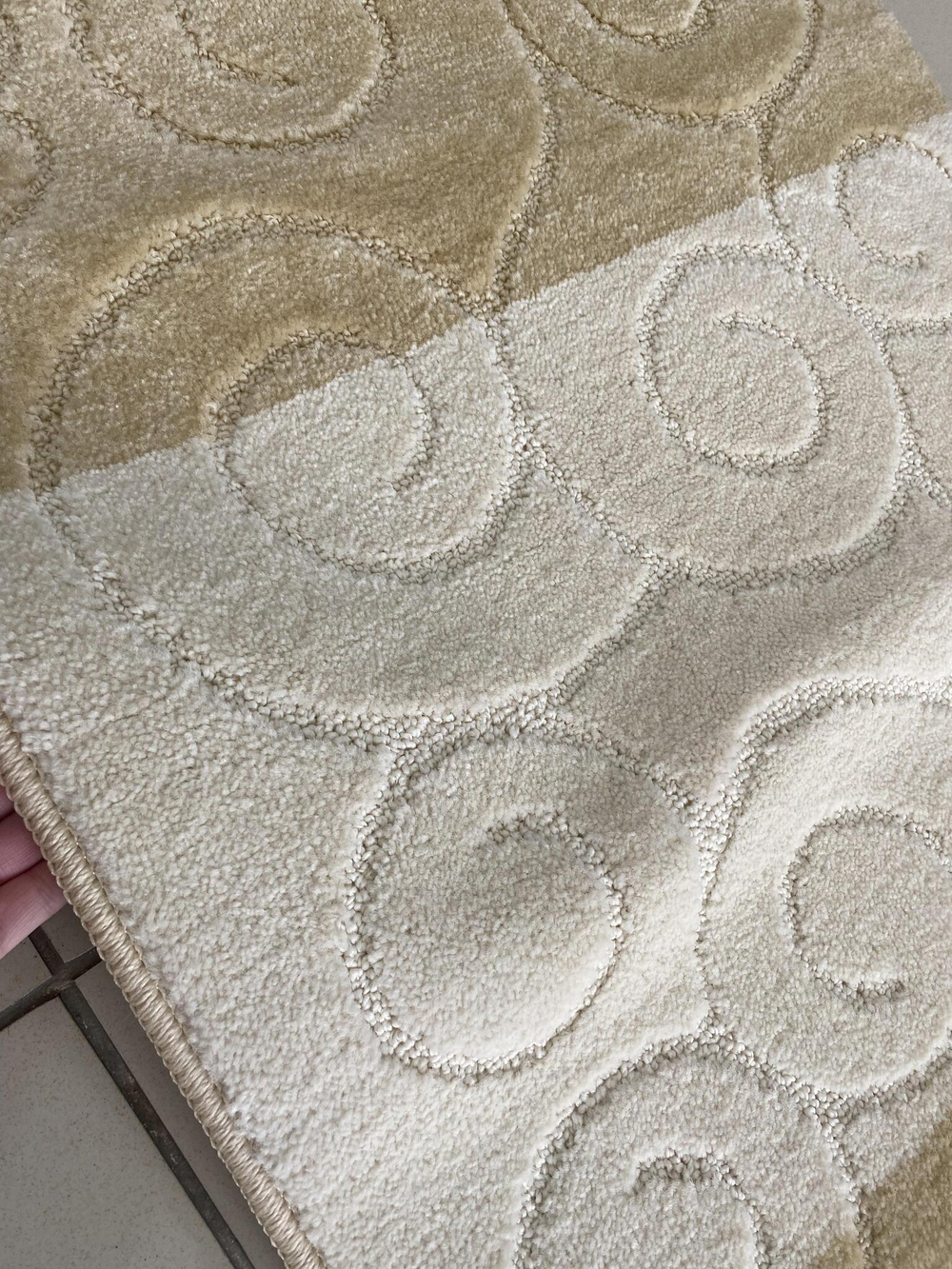 Комплект ковриков для ванной Confetti Bath Maximus Sile 2540 Beige BQ (60*100; 50*60)