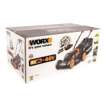 WORX WG779E.1 аккумуляторная газонокосилка (2 x 4 Ач, ЗУ)