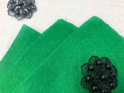 Фетр мягкий, р. 20х30 см толщина 1,5 мм, А4, травяной