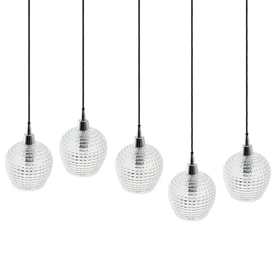 Светильник подвесной каскадный aurora, 110х18 см, прозрачный