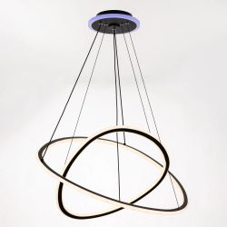 Citilux ТRIO CL215B061E LED Люстра подвесная с пультом Чёрная