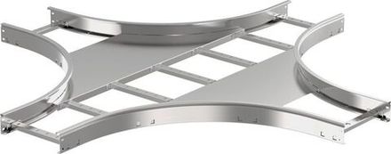 Ответвитель для лотка Х-образ. 80х300 R600 LESTA IEK CKR05-4-080-300