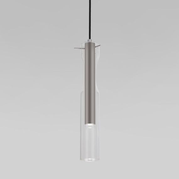 Подвесной светодиодный светильник Eurosvet Swan 50254/1 Led графит