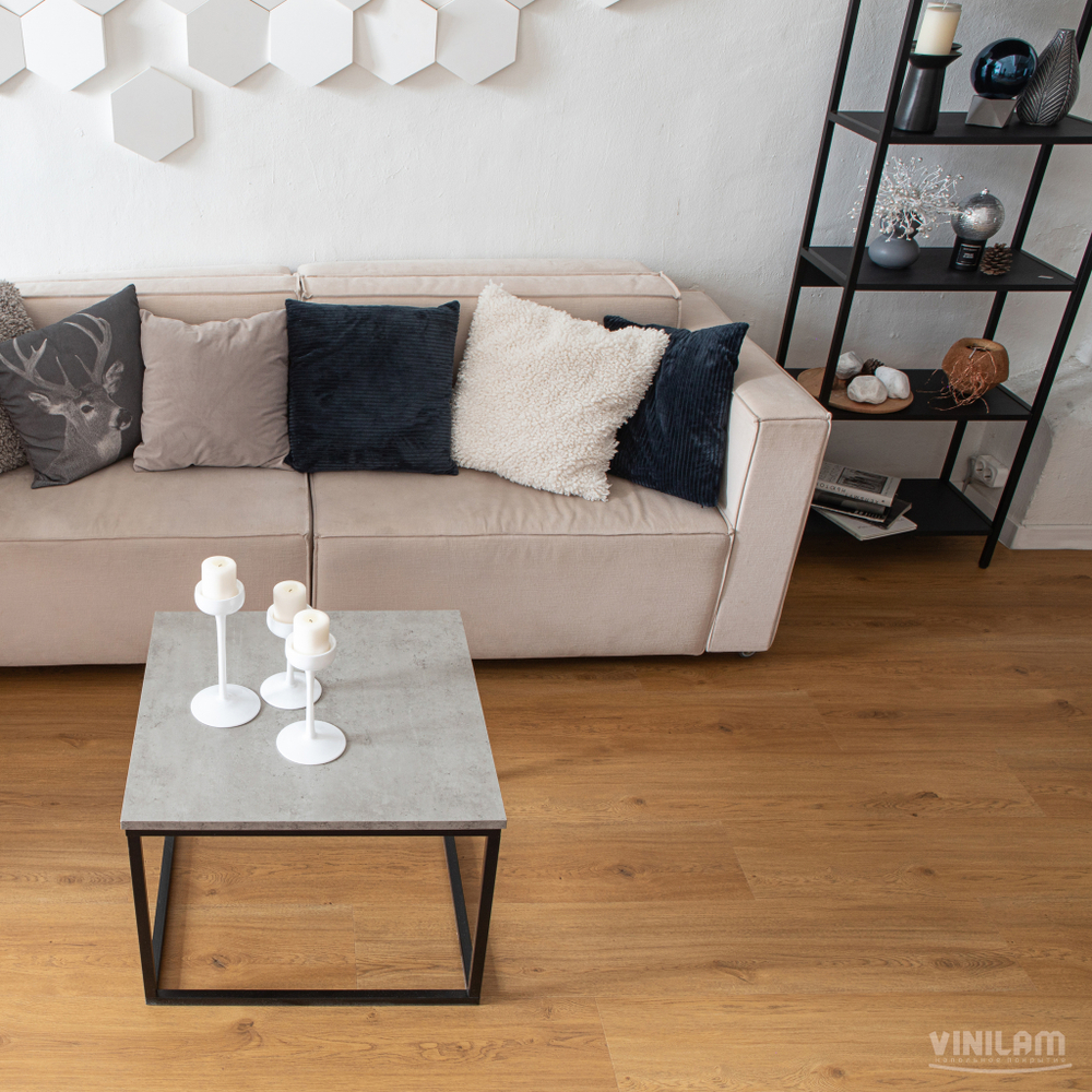 LVT плитка VINILAM Glue Luxury 33951 Дуб Севилья Glue